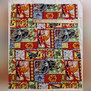 Harry Potter Fabric Hogwarts Stained Glass -HALF YARD -100% Cotton